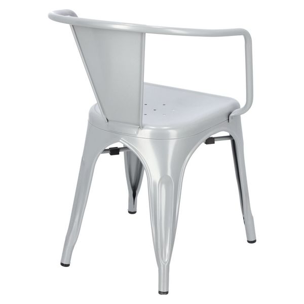 Krzesło Paris Arms szare inspirowane Tolix zdjęcie 8