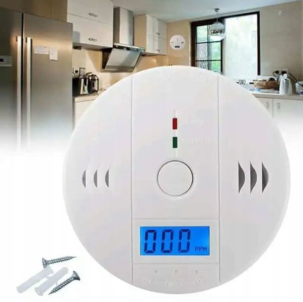 2x CZUJNIK CZADU CO GAZU CERTYFIKOWANY DETEKTOR TLENKU WĘGLA ALARM 85dB LCD zdjęcie 9