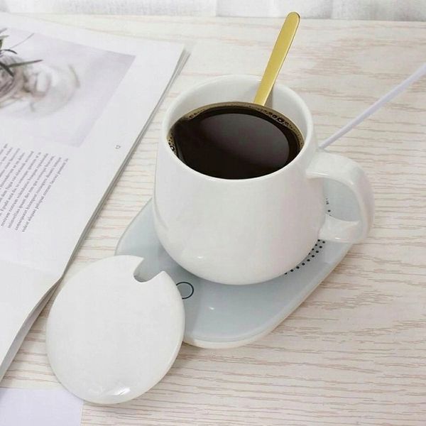 Kubek ceramiczny DO HERBATY Podgrzewacz USB Łyżka PREZENT Kubek Świąteczny zdjęcie 13