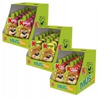 Kubuś Mus 100% Mix 3 smaków musów owocowych 100 g x 36 sztuk