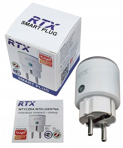 Gniazdko Wtyczka RTX Pomiar Licznik Energii do 260V Repater ZigBee na Arena.pl