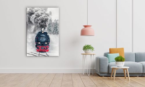 OBRAZ NA PŁÓTNIE 056 Lokomotywa 20x30cm na Arena.pl
