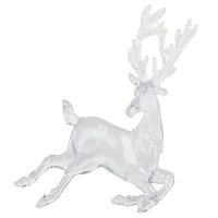 Renifer zawieszka na choinkę ozdoba świateczna z brokatem