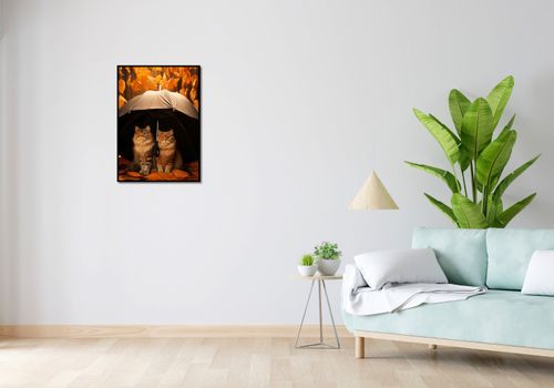 Plakat 50x70cm Jesienny Koci Schron na Arena.pl