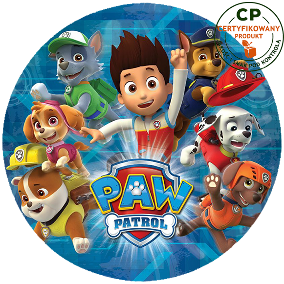 Opłatek na tort Psi Patrol zdjęcie 1