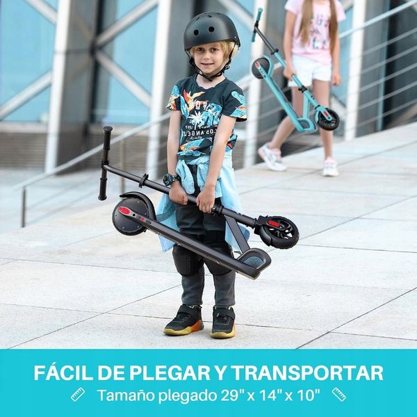 SmooSat E9 hulajnoga elektryczna dla dzieci, do 16 km/h od 8 lat niebieska zdjęcie 2