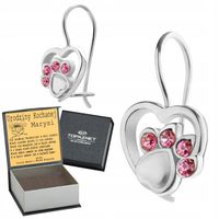 SREBRNE KOLCZYKI DZIECIĘCE WISZĄCE Z GRAWEREM 925