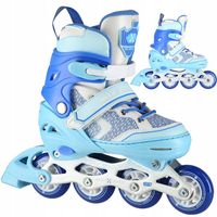 ROLKI REGULOWANE ŁYŻWOROLKI REKREACYJNE KOŁA KAUCZUKOWE ABEC-7 NILS r 39-42