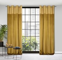 Zasłona gotowa na przelotkach ELEN 140x250 miodowo/szampańska