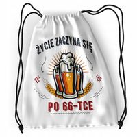 Plecak Urodziny 66 66Te Sportowy Szkolny Worek Z Nadrukiem Ze Zdjęciem