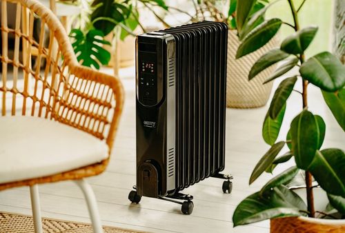 Grzejnik Olejowy LED z pilotem 11 żeberek Olejak 2500W Czarny Camry na Arena.pl