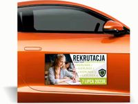 Magnes na auto reklama magnetyczna 60x30 rekrutacja ZS PONADPODSTAWOWYCH