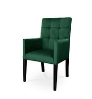 Fotel CAROL / zielony / noga czarna / R38