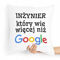 Poduszka Dla Inżyniera Na Prezent Na Urodziny Z Nadrukiem Ze Zdjęciem