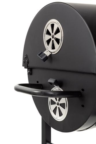 GRILL WĘGLOWY BARI Ogrodowy BECZKA półki POPIELNIK na Arena.pl