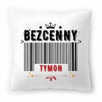 Poduszka Dla Tymona Na Urodziny Ze Zdjęciem Na Prezent Biała 40X40 Cm