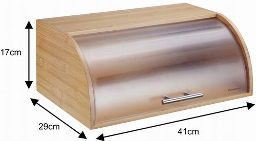Chlebak bambusowy drewniany 41cm pojemnik na pieczywo chleb bułki KLAUSBERG na Arena.pl