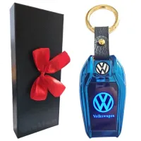 VOLKSWAGEN ZAPALNICZKA ŻAROWA ELEGANCKI BRELOK LOGO LED ETUI KOKARDKA