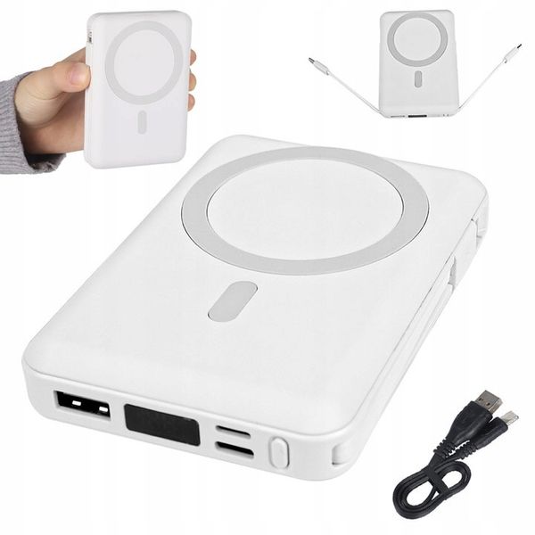 10000MAH MAGNETYCZNA MAGSAFE POWER BANK USB-C SZYBKIE ŁADOWANIE DLA IPHONE zdjęcie 1