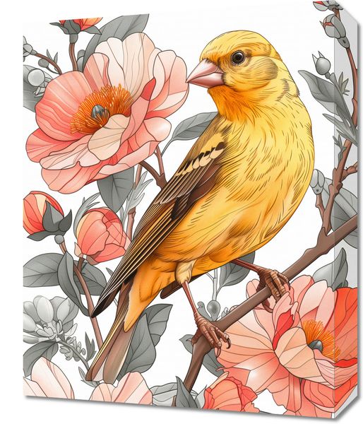 Obraz 40x50cm Wiosenny Śpiewaczek zdjęcie 1