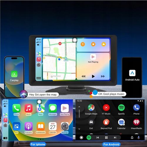 RADIO STACJA MULTIMEDIALNA WIDEOREJESTRATOR CARPLAY ANDROID 2 KAMERY DVR na Arena.pl