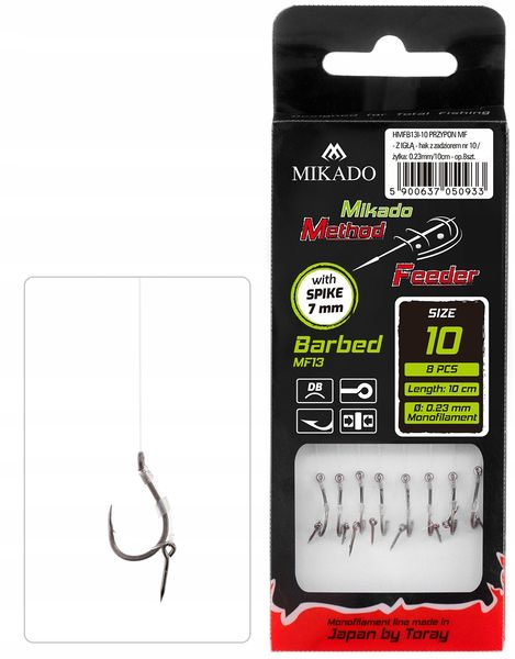 Przypon method feeder mikado z igłą 8 0.23 mf13 zdjęcie 1