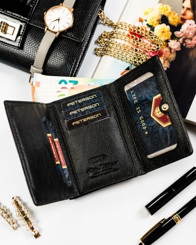 portfel damski skóra+pu ptn ps15-09-mlf-2708 black na Arena.pl