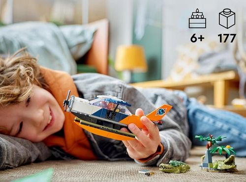 LEGO City 60425 Wodolot badaczki dżungli klocki figurki torba prezentowa na Arena.pl