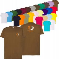 męska KOSZULKA T-SHIRT z własnym HAFTEM LOGO firmowa reklamowa 20 szt