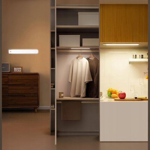 LAMPA LISTWA PODSZAFKOWA LED MEBLOWA NOCNA CZUJNIK NA RUCH RĘKĄ MAGNES na Arena.pl