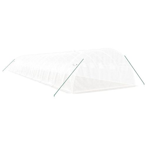 Szklarnia ze stalową ramą, biała, 64 m², 16x4x2 m na Arena.pl