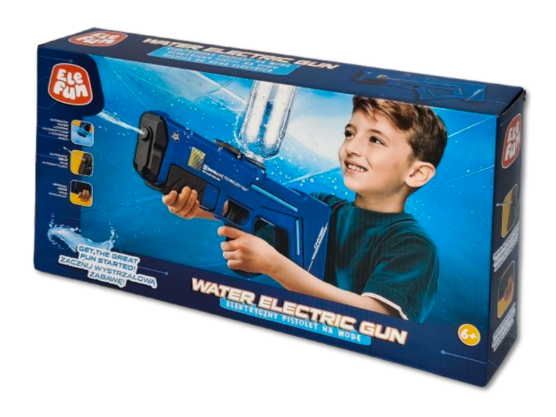 Pistolet na  wodę - Elektryczny 40cm - Niebieski zdjęcie 7