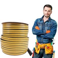 Uszczelka garażowa D 12x10 Czarna 50m do bramy garażowej progowa solidna