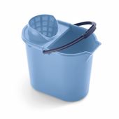Prostokątne wiadro 14 ltr z wyciskaczem jasnoniebieskie  MERY