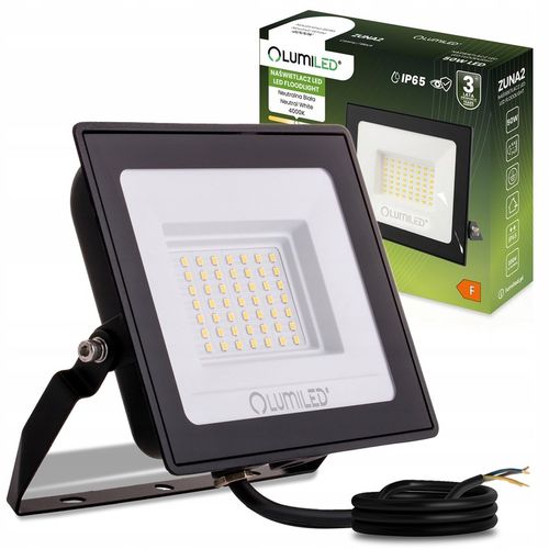 HALOGEN NAŚWIETLACZ LED 50W IP65 ZEWNĘTRZNY Budowlany REFLEKTOR LAMPA na Arena.pl