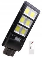 LAMPA SOLARNA Latarnia ULICZNA COB 900W Pilot Czujnik Ruchu Zmierzchu 4238