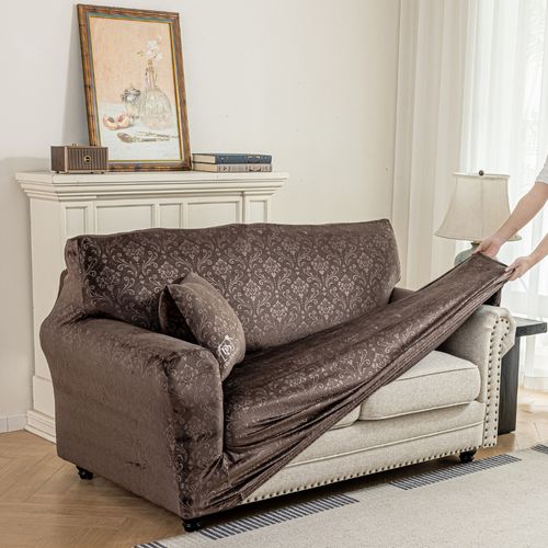 POKROWIEC NA KANAPĘ SOFĘ NAROŻNIK WELUR 145-185 CM na Arena.pl