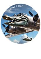 Wydruk cukrowy na tort A4 Bombardino Coccodrilo + napis gratis