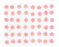 OZDOBNE CUKROWE kwiatuszki kwiatki jabłoni różowe 45szt