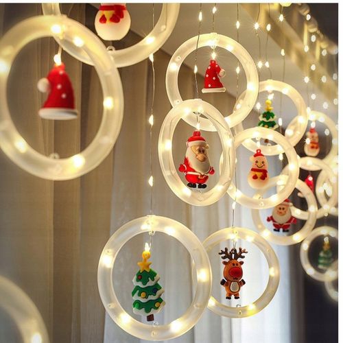 KURTYNA ŚWIETLNA LED GIRLANDA ŚWIĄTECZNA NA OKNO LAMPKI CHOINKOWE SOPLE na Arena.pl