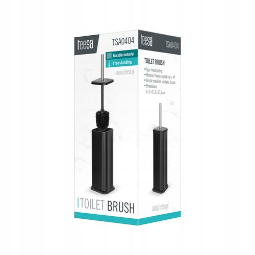Szczotka Do Wc Toalety Stalowa Wolnostojąca Black Tsa0404 na Arena.pl
