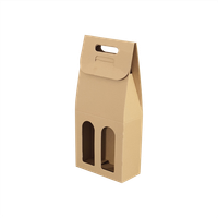 Pudełko na wino 18 x 9 x 40 cm, 20 szt. beżowe AWIH