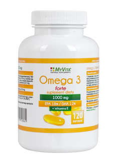 Omega-3 forte EPA 18% /  DHA 12% 1000mg 120 kapsułek MyVita