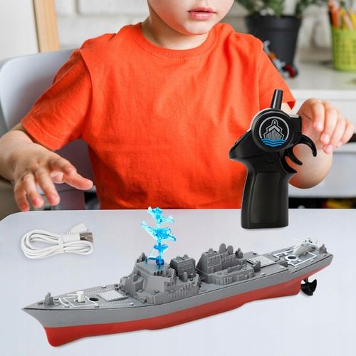 Przypomnienie o niskim stanie baterii łodzi zdalnie sterowanej, ładowalnej, na Arena.pl