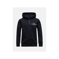 Bluza Peak Performance Jr Original Zip Hood czarny 140