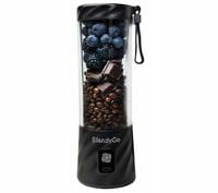 Blender kielichowy BlendyGo 3 0,55L Mikser bezprzewodowy Czarny