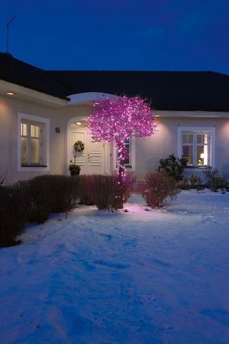 Lampki Choinkowe LED 500 Różowe 38 m IP44 Zewnętrzne Wewnętrzne 8 Trybów na Arena.pl