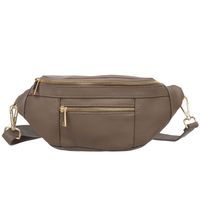 VERA PELLE nerka skórzana saszetka biodrówka V563 c.taupe