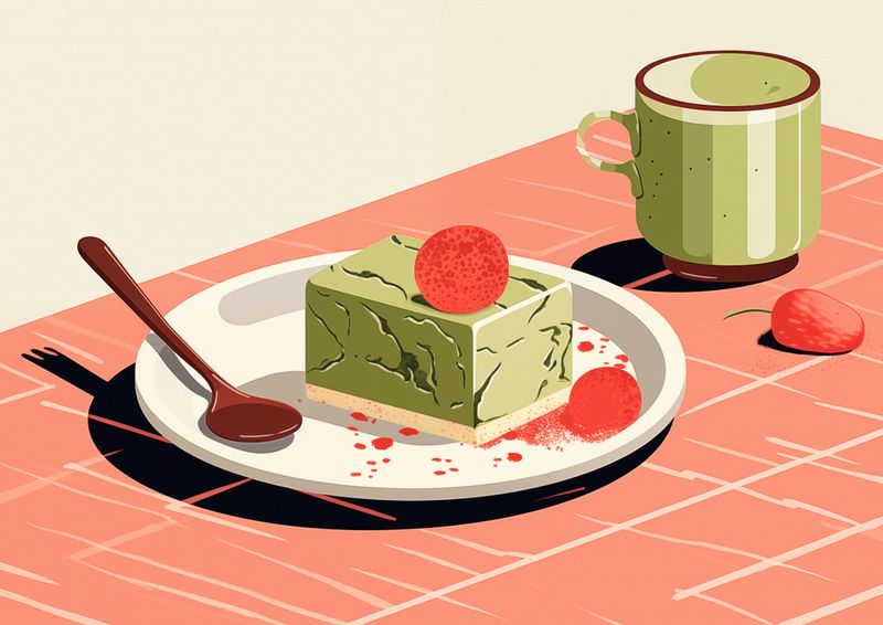Plakat 42x29,7cm Deser Matcha zdjęcie 1