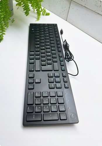 DELL PRO series| Cicha biurowa klawiatura USB 1,8m | CZARNA SLIM REGULOWANA na Arena.pl